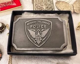 Newark Delaware Police Belt Buckle