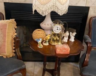 Antique round side table