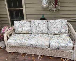 Wicker couch