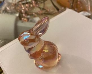 Fenton iridescent rabbit