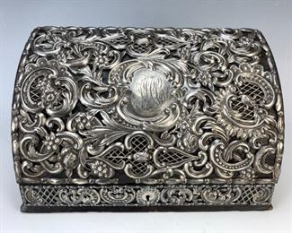 128a TIFFANY AND CO STERLING SILVER LETTER BOX