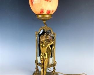 131 BRONZE NUDE AND MIRROR