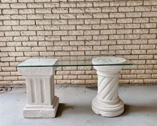 Cement Pillars (great as plant stands)