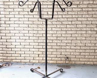 Metal Plant Stand with hanging basket hooks