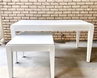 White table - small - great for kids crafts etc