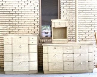 Retro Cream Bedroom Set