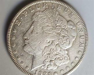 1921 Morgan Silver Dollar