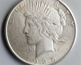 1925 Peace Liberty Head Silver Dollar