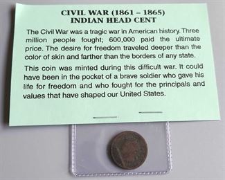 Civil War Indian Head Cent