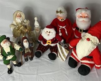 Collection of Unique Santas