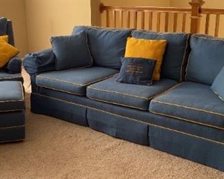 Couch, Chair, and Ottoman Set