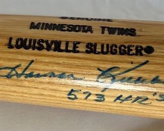 Harmon Killebrew Signed Bat
