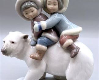 Lladro Eskimo Riders Figurine