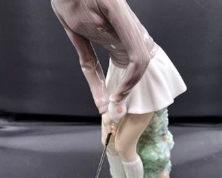 Lladro Lady Golfer Figurine
