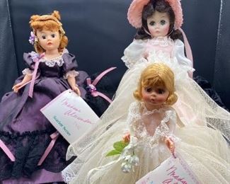 Madame Alexander Dolls Belle Watling Gone with The Wind, Bride and Pinkie