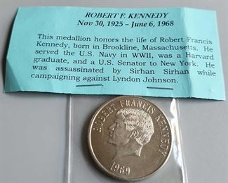 Robert F. Kennedy Commemorative Medallion