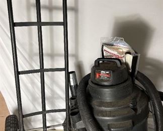 Shop Vac and Dolly