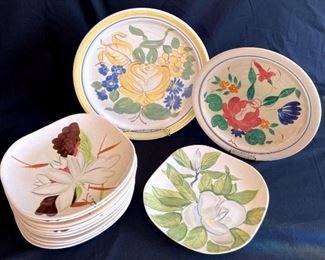 Vintage Red Wing Platters Dinner Plates