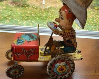 1930 Antique Rodeo Joe Windup Toy. Still Works