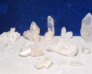 11 Quartz Crystal Clusters