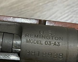 Remington U.S. Model 03-A3 Bolt Action Rifle
