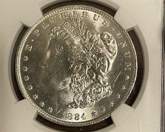 Graded MORGAN Silver Dollars