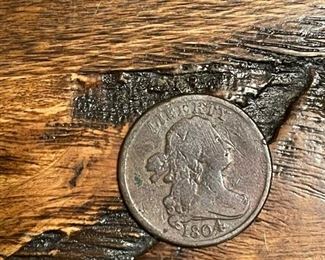 1804 Draped Bust Half Cent 