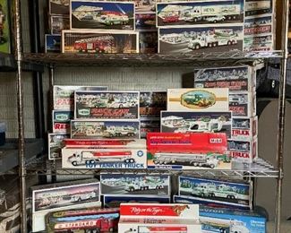 Large Collection of HESS Die Cast Trucks
