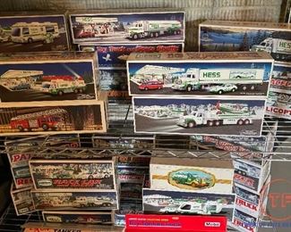 Large Collection of HESS Die Cast Trucks