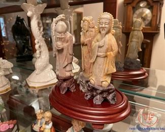 Hand Carved Jade Chinese Figurines