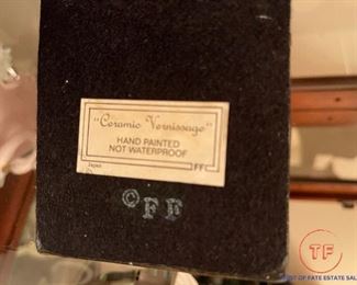 Fitz and Floyd Vernissage Ceramic Love Birds