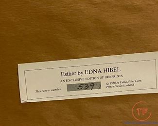 Limited Edition 539/1000 Framed Print "Edna" by Edna Hibel