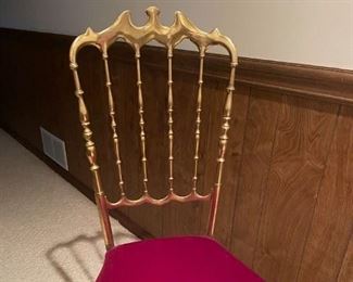 Brass & Velvet Chair--Your Highness!