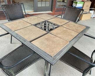 Lovely & Weather Resistant Patio Table & Chairs