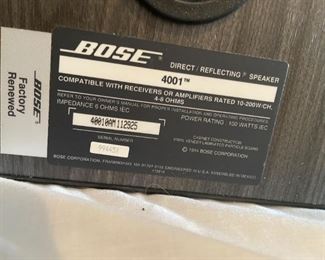 BOSE Speaker System Info