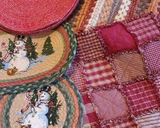 Runners, placemats, and pillow covers