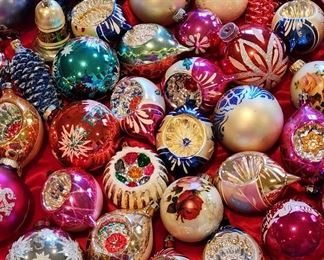 Vintage Mercury Glass Ornaments