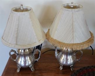 Teapot, Sugar Bowl Lamps