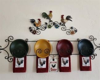 Rooster Accents Decorations