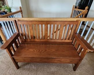 Mission Style Bench