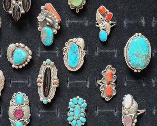 Native American Sterling Rings