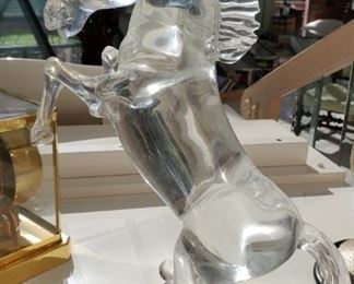 Murano Glass horse, signed Pino
Important Two Day Estate Sale. “The Fafard Estate”. North Framingham.
Friday & Saturday November 4-5
Set amongst acres and acres of farm lands sits this magnificent property which was built in the early 90’s to replicate a property they once owned in Palm Beach, Florida- “El Solano”. El Solano was owned by John and Yoko Lennon from the very late 70’s and sold in the mid 80’s by Yoko after John’s tragic death. The property was subsequently resold in the early 90’s and a similar structure was recreated by the then owners in Framingham. Many of the contents of El Solano can be found in this home and are to be offered for sale at this event.
This will be a wonderful opportunity for decorators, designers, collectors, dealers and homeowners looking for something unique!!!!
SPECIAL INTEREST ITEMS:
*** White Yamaha Grand Piano****
Antique large scale model- “Intrepid” Clipper Ship.
Herschell-Spillman Carousel horse
Pair of large Cannons- restored
Lifesize