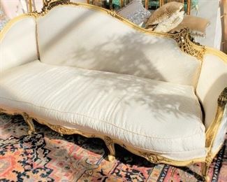 One of pair of French style sofas