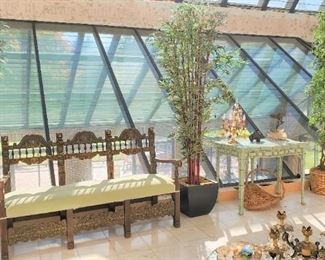 Tall bamboo faux plants