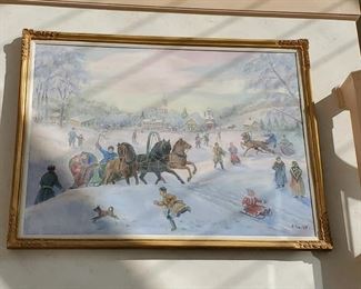 Boris Vassiloff, winter scene