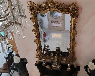 Very ornate mirror, large scale size
