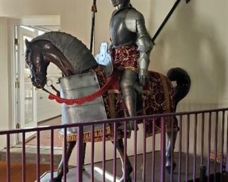 Life size Suit of Armoured figure on Horse back