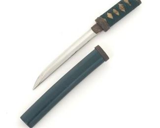 A Japanese Dagger with Lacquer Scabbard 
