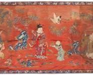 A Large 19th C. Chinese Embroidered Silk Panel