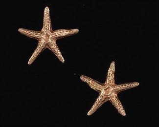 A Pair of Starfish Stud Earrings 